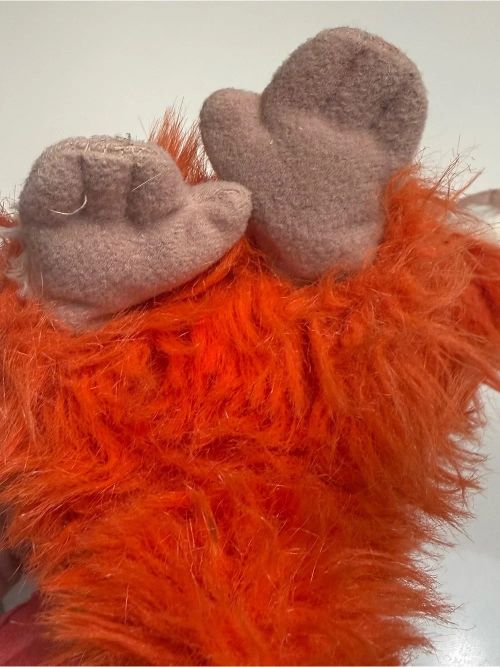 Disneyland Park Rare Orig. Discontinued Captain EO Fuzzy Ball Plushy Monkey 1986